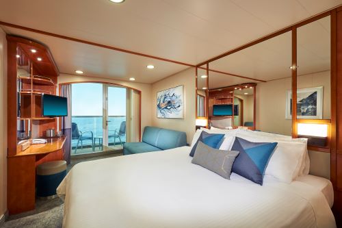 Balcony stateroom aboard Norwegian Sun