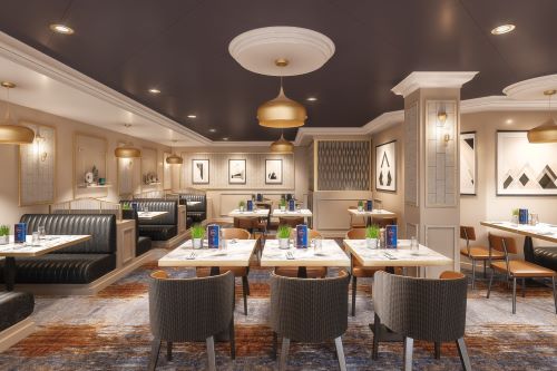 The Local Bar and Grill aboard an NCL vessel with elegant interior and decor