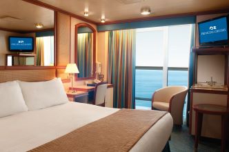 Balcony Stateroom at the Crown Princess vessel