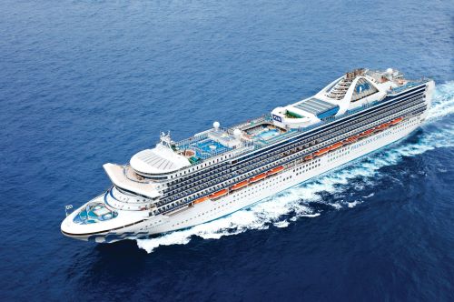 The Grand Princess at sea