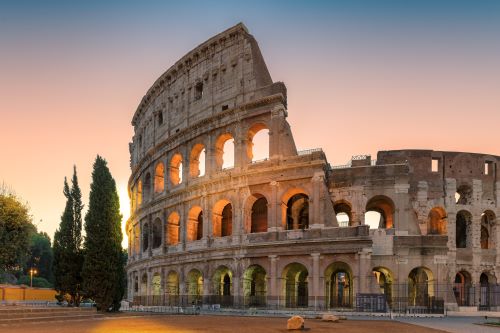 The Colosseum at sunset