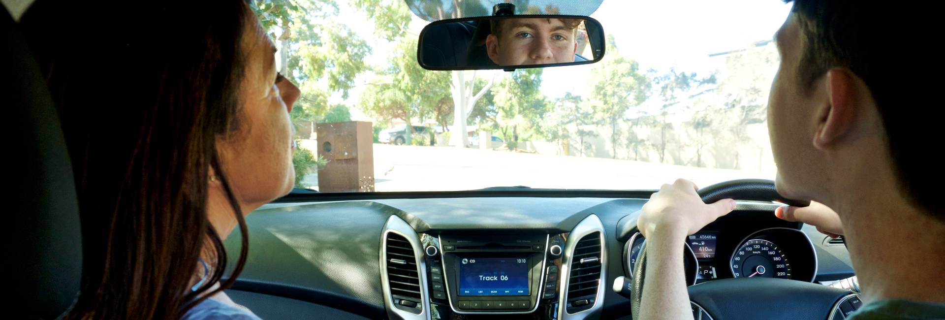 Parent supervising teen driver